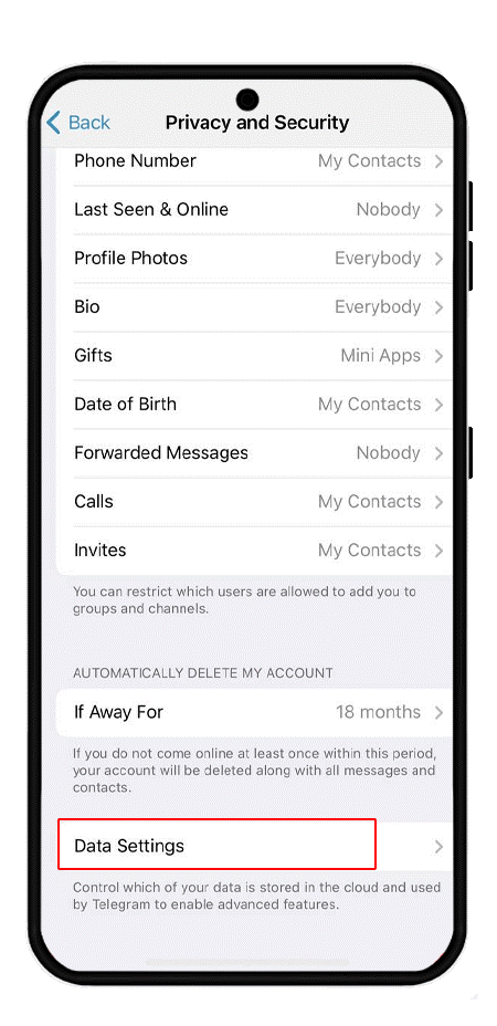 بازیابی مخاطبین حذف شده تلگرام