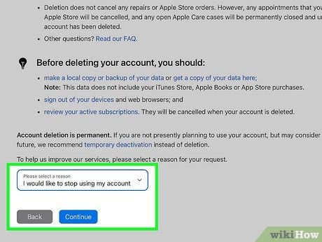 حدف و غیرفعال کردن اپل آیدی